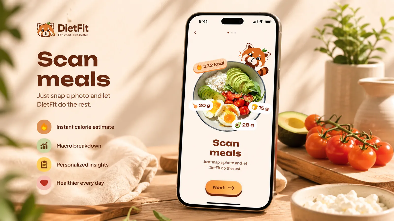 Free calorie counter + macro tracker
